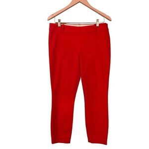 J Crew Minnie Stretch Ankle in Tangerine, Size 6